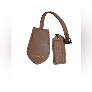 Coach Leather Bag Charm Tags Set